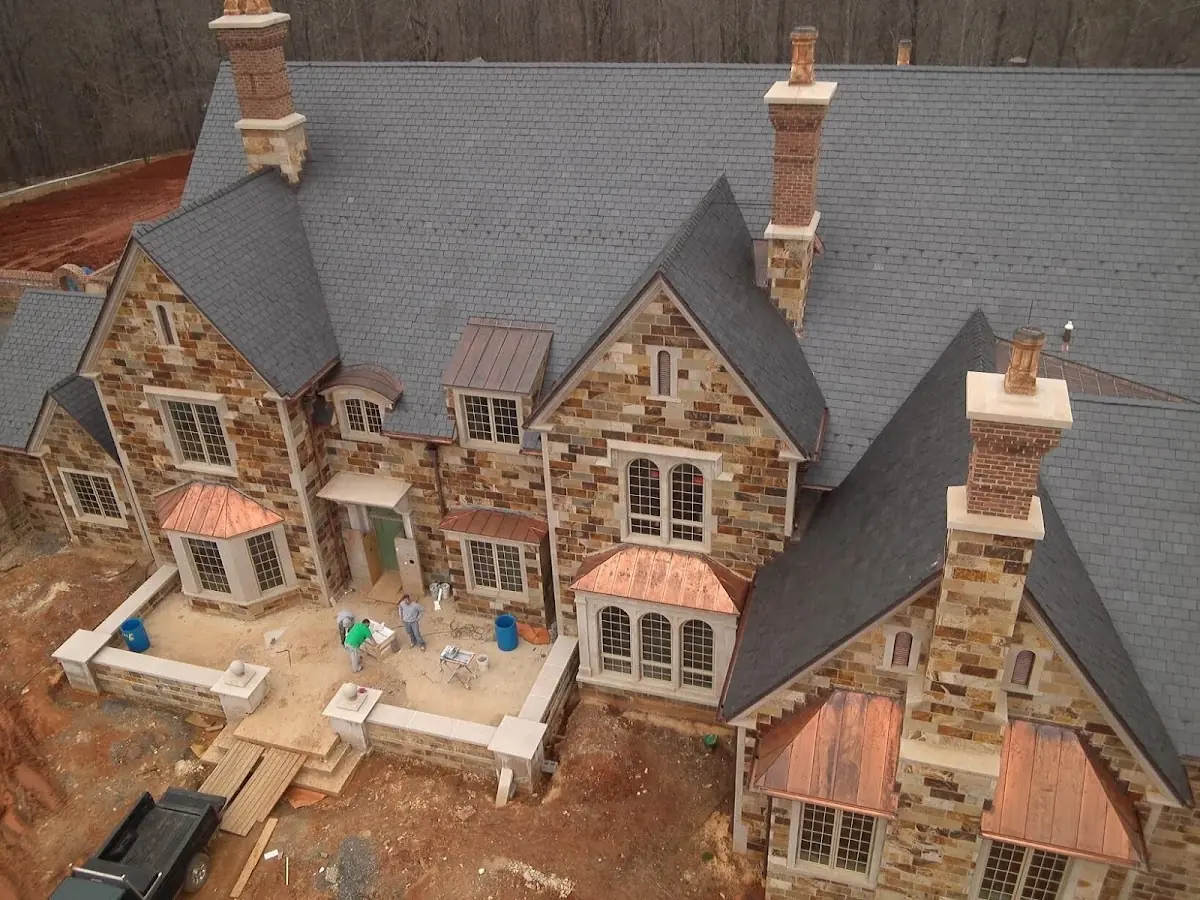 Craftsman Roofing Slate Roof Repair project in Belle Farm Heritage